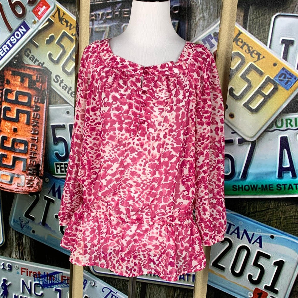 Pink Floral Small Apt.9 Blouse